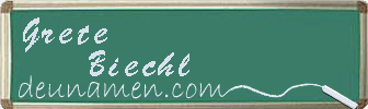 Grete Biechl Visitenkarte